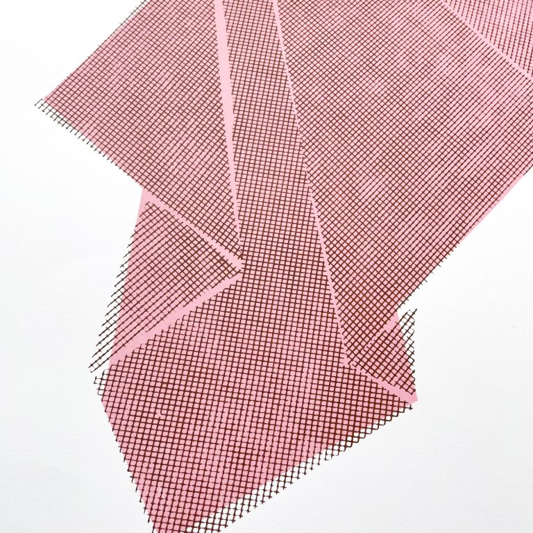zeefdruk gaas closeup
